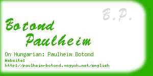 botond paulheim business card